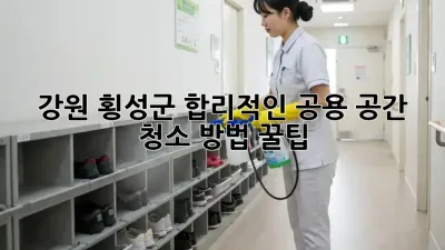 강원 횡성군, 합리적인 공용 공간 청소 방법 꿀팁 🍯