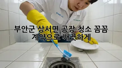 부안군 상서면 공장 청소🧹✨, 꼼꼼 계약으로 깨끗하게!